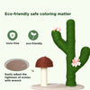 72cm High Cat Cactus Scratcher Tree w/ Toy Ball Flower Climbing Scratching Green