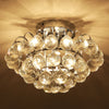 Crystal Ceiling Lamp Chandelier Flush Mount 3 Light Ф30cm Hallway Living room