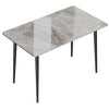 High-end Dining Table Kitchen Dinette Table Furniture w/ Durable Marble Desktop