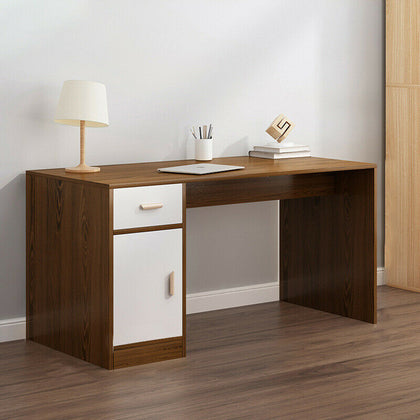 Large Gaming Computer Table Study PC Laptop Desk Office Workstation File Cabinet