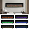 50/60" Electric Fire Wall Mount/Freestand Fireplace Heater Stoves 9 Flame Color
