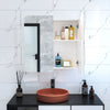 Bathroom Cabinet Cupboard Mirrored Double Full Door Storage Wall Mounted 68Lx60H