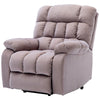 Electric Power Lift Riser Recliner Chair Fabric Heat & Massage Armchair Beige