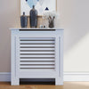 Radiator Cover Small White Painted Cabinet MDF Wood Heating Cover Home Decor