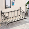 Black 3FT Single Day Bed Trundle Optional Twin Size Metal Bed Frame Guest Room