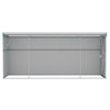 Wall-mounted Garden Shed Green 118x382x178 Galvanised Steel F5S3