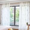 2PCS Leaves Pattern Voile Panel Net Curtain Window Curtains Home Decors 2color