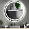 Large Slim LED Bathroom Mirror Round 600-800mm Light up Illuminated Demister Pad