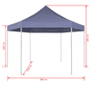 Hexagonal Pop-Up Foldable Marquee Gazebo Canopy Party Tent Awning Outdoor Garden