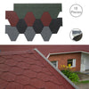 Self Adhesive Roof Felt Tiles Mosaic Asphalt Shingles Set Shed Roofing 18pcs