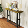 Vintage Console Table Industrial Hallway Table with Metal Stand for Living Room