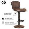 2PCS Swivel Bar Stool PU Leather Pub Cafe Chair Height Adjustable Kitchen Chair