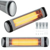 2500W Outdoor Electric Patio Heater Garden Wall-Mount Warmer Quartz Tube Heater