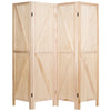 4 Panel Room Divider Wooden Screen Wall Folding Room Partition Separator Privacy