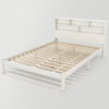 135x190cm 4FT6 Double Bed Pine Wood Bed Frame with Storage Drawer Shelves BT