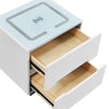 2/3 Drawers LED Bedside Tables Cabinets Wireless Charging Bedroom Furniture