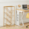 Free Standing Books Magazines Rack Nordic Metal Wire Storage Shelving Bookcase