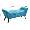 Velvet Window Seat Bench Bed End Footstool Room Sofa Pouffe Padded Lounge Chairs