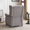 Luxury Velvet Recliner Chair Sofa Lounge Chair Armchair Home Cinema Living Grey
