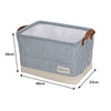 Foldable Fabric Canvas Storage Bags Basket Laundry Toys Fabric Storage Bag Tidy