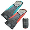 4 Season Mummy Sleeping Bag Dual Zip Camping Hiking Outdoor with Carry Bag