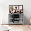 Wood TV Stand Entertainment Center Media Console Table w/2 Doors & 3 Shelves