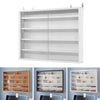 Tall Collectors Display Cabinet WallMounted Wood Storage Shelves Acrylic Fronted