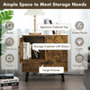 Accent Storage Cabinet Freestanding Wooden Buffet Sideboard with Drawer