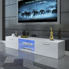 Modern TV Unit Cabinet Stand High Gloss Doors Matt Dody 160cm with LED Lights