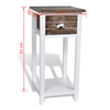 Nightstand Bedside Storage Cabinet Table with Drawer Bedroom Furniture 3 Colors
