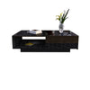 Modern High Gloss Coffee Table With Storage Drawer For Living Room White Black