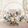 Wedding Circle Arch Backdrop Round Metal Cake Holder Stand Flower Balloons Rack