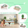 Kids Toddler Bed 3ft Single Junior Bed with 2 Storage Drawers Desk Tree Shelves