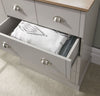 2+3 Chest of Drawers Unit Cabinet Grey Storage 5-Drawers Bedroom Furniture