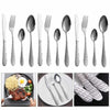16-Piece Cutlery Set Flatware Stainless Steel Rounded Spoon Edge Dishwasher Safe
