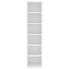 Stylish 8-Tier CD Cabinet Display Shelving Chipboard Freestanding Storage Furnit