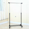 Garment Rack Single Adjustable Portable Clothes Rail Hanging Storage Rail Stand