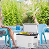 Portable 30L Car Refrigerator Dual Zone Compressor Fridge Camping Freezer 46W