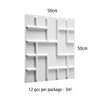 12pcs 50cmx50cm 3D Wall Panels Decorative Wall Ceiling Tiles Cladding Wallpaper