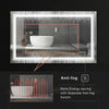41"x20" XX-Large Bathroom Mirror Dimmable LED Lighted Vanity Mirror Salon Smart