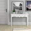 Console Table Modern Accent Sofa Side Table w/3 Drawers Narrow Dressing Desk