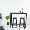 Bistro Dining Table & 2 Chair Stool Set Breakfast Bar Pub Kitchen Home Furniture