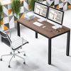 140 x 60cm Conference Table Metal Frame Wooden Computer Desk Writing Workstation