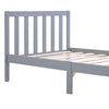 Single Bed 3ft Grey Solid Pine Wooden Bed Frame Shaker Style Bedroom Furniture