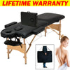 Massage Table Bed Beauty Salon Couch Stool Therapy Chair Tattoo Adjustable Black