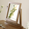 Rustic Oak Double Pedestal Dressing Table Mirror and Stool Set- RS20-RS29-RS34