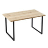 Modern Wood Dining Table Kitchen Dining RoomTable with X/U Shaped Metal Legs