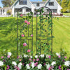 2x Rustproof Metal Garden Trellis Screening Panels Climbing Plant Support Frame