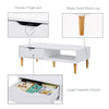 TV Cabinet Vintage TV Stand Console Table TV Unit Centre Table with Storage Cube