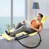 Orbital Lounger Outdoor Patio Rocking Chair Folding Zero-Gravity Rocker W/Pillow